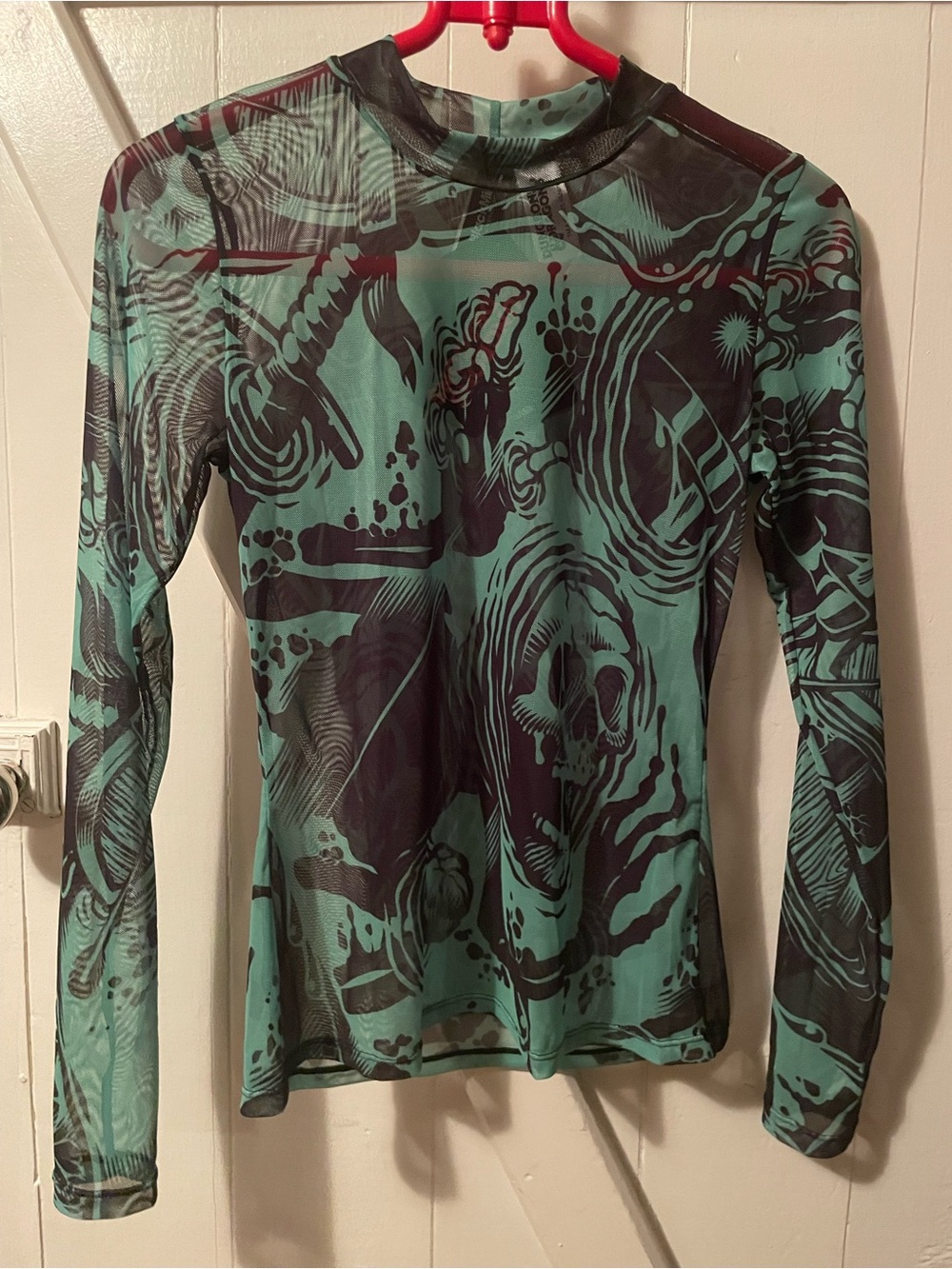 Blackmilk Dungeons & Dragons Gelatinous Cube Long Sleeve Stretchy Mesh Top
